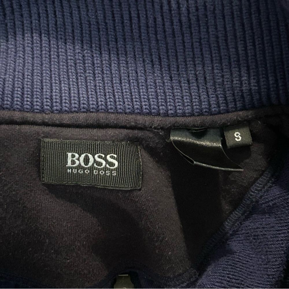 Hugo Boss Sport Men’s Blue Quarter Zip Sweatshirt Small - Picture 4 of 8